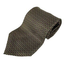 GIANNINI 100% Silk Gold Red & Black Tie 4"